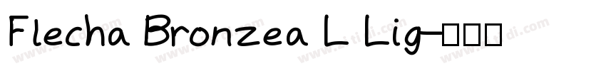 Flecha Bronzea L Lig字体转换
